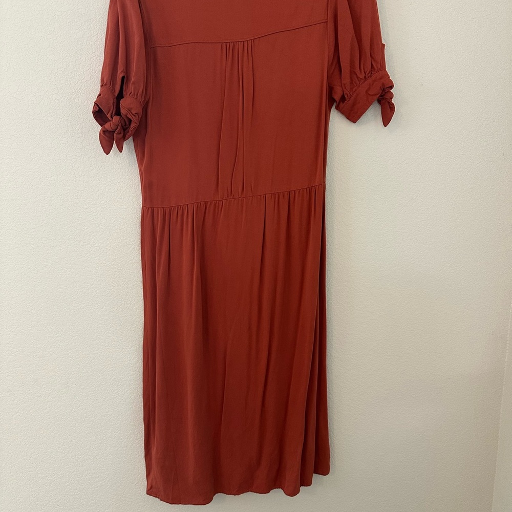 Rust Button-Down Dress - Picture 4 of 5